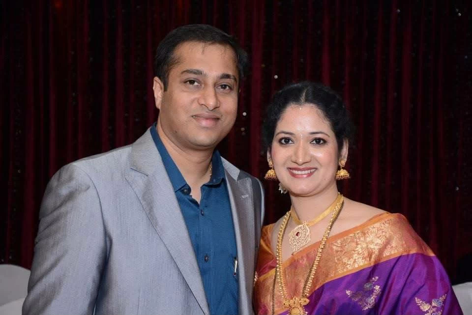 Sandeep Shetty with his wife, Jyoti.