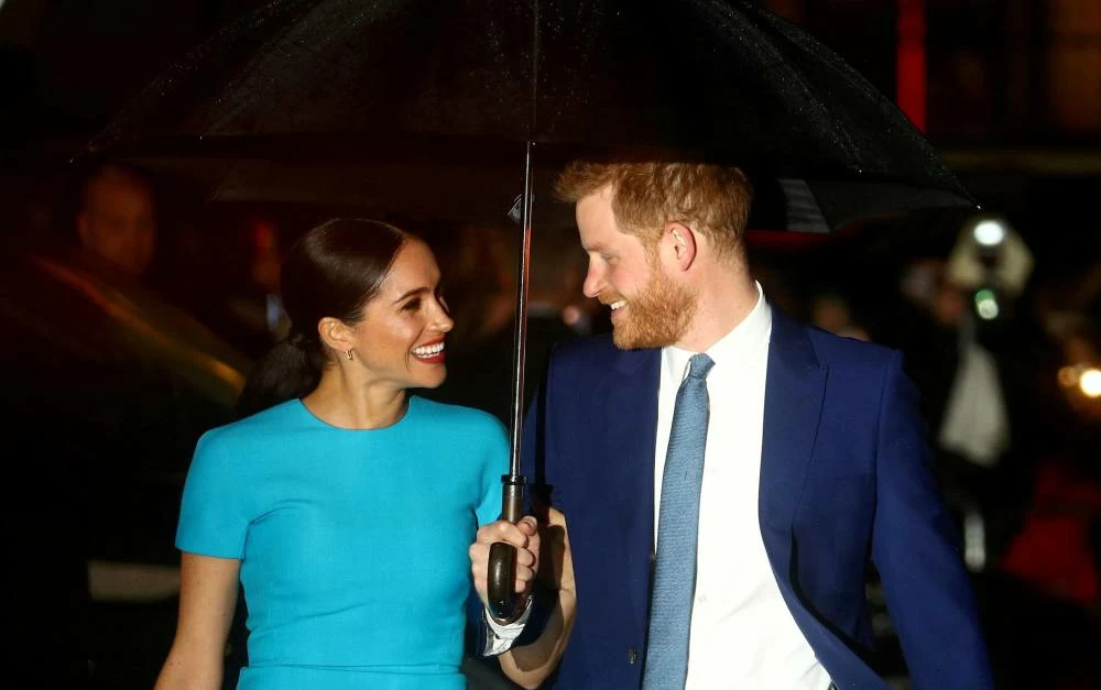 File photo of Prince Harry and his wife Meghan, Duchess of Sussex, arrive at the Endeavour Fund Awards in London, Britain, March 5, 2020. (Reuters)