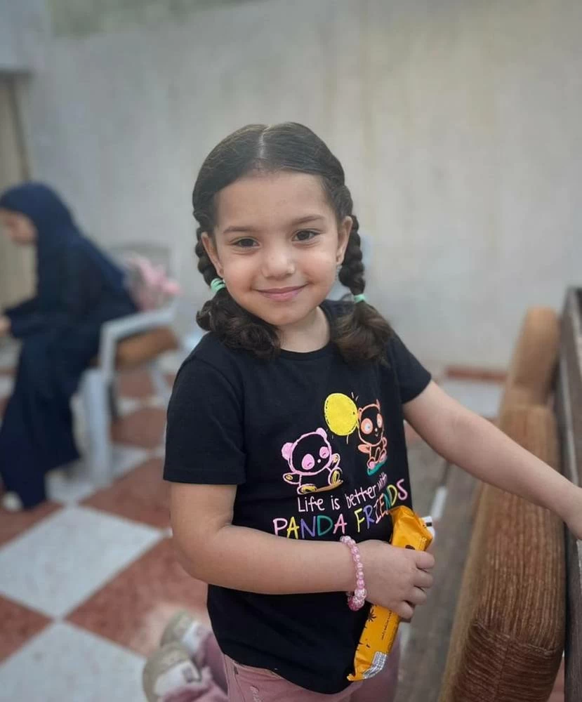 An undated photograph courtesy of the family and made available on Aug. 19, 2024, shows Palestinian girl Hind Rajab who was killed in Feb. 2024 alongside her family in Gaza. (AP)