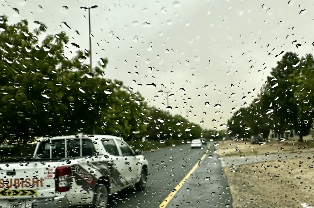 File photo of rain in Dubai