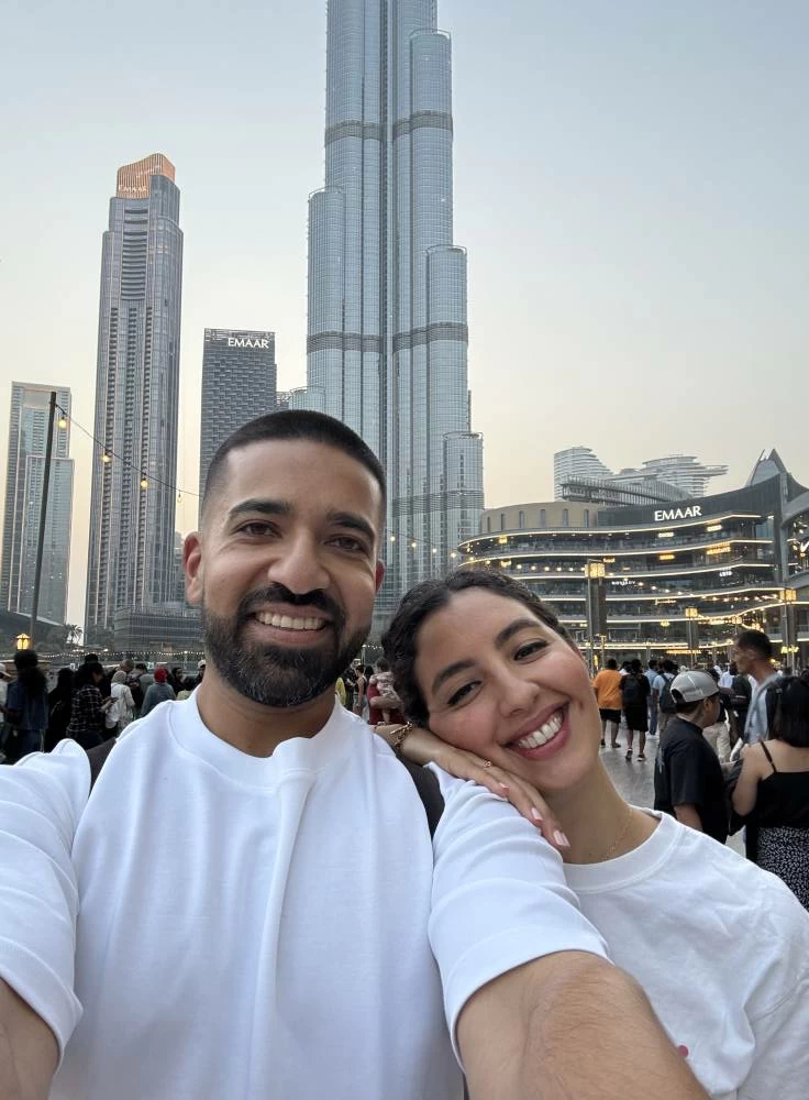 The couple left London with six suitcases and a golf bag. Picture credit: Supplied