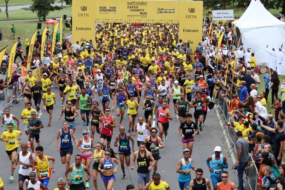 The successful second edition in Rio de Janeiro further strengthens the Zayed Charity Run’s presence in Brazil and reinforces its enduring message, "Run for Kindness". Picture credit: WAM