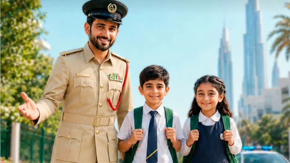 Dubai Police said activities accompanying the first day of school will include 19 events organised by 16 awareness entities under the School Security initiative. Picture credit: WAM
