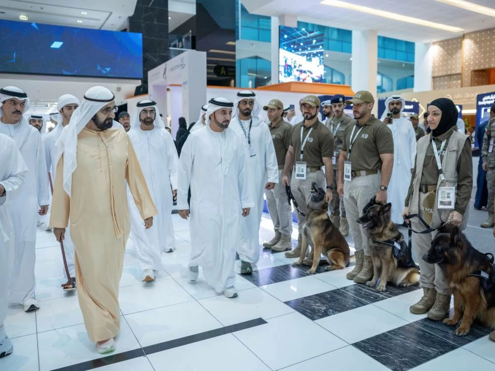 His Highness Sheikh Mohammed commended the sustained growth of the Abu Dhabi International Hunting and Equestrian Exhibition year after year. Picture credit: WAM