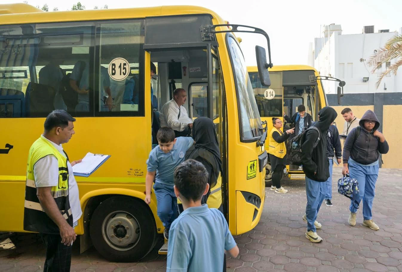 Schools began implementing student codes of conduct from the first day of the academic year, ensuring that students and parents were familiar with expected standards of behaviour. Picture: Eric Arazas