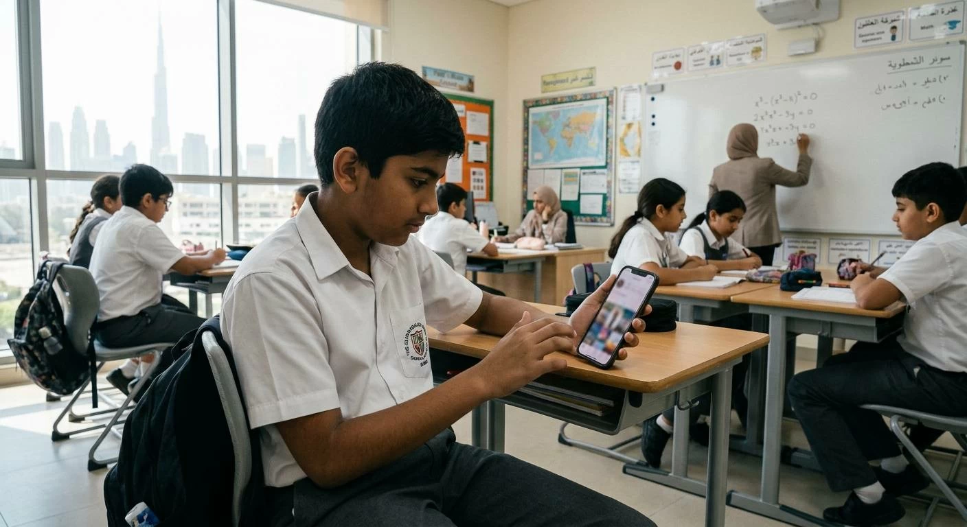 Both government and private schools are tightening the ban on the use of mobile phones within the school environment. Picture credit: AI generated expressive image