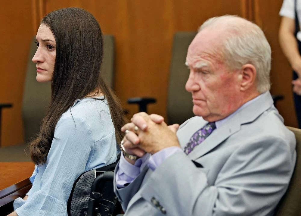 Lindsay Clancy and attorney Kevin Reddington watch jurors in her murder trial as Judge William Sullivan asks them to continue deliberations, in Plymouth, Massachusetts, U.S., September 2, 2026. (Reuters)