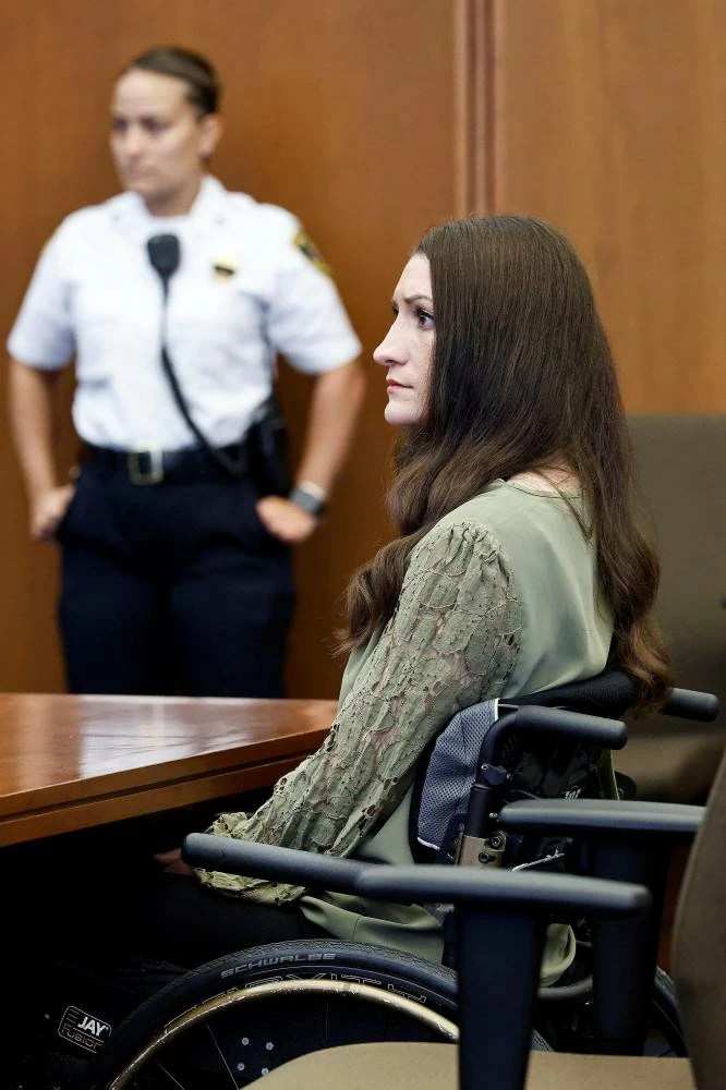 Defendant Lindsay Clancy watches jurors enter the courtroom, as the jury resumes deliberations, in Plymouth Superior Court, in Plymouth, Massachusetts, U.S., September 4, 2026. (Reuters)