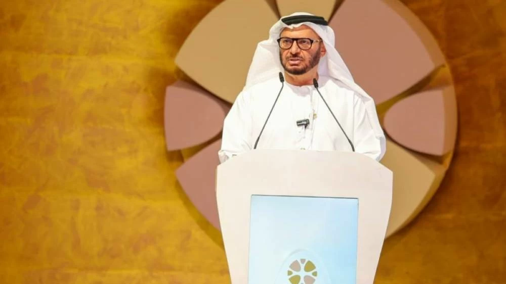 Dr Anwar bin Mohammed Gargash, Diplomatic Adviser to the UAE President, speaks at the third annual Hili Forum in Abu Dhabi on Monday.