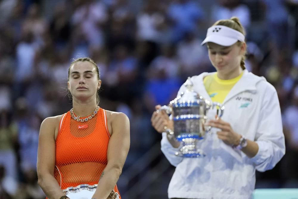 Belarus' Aryna Sabalenka looks dejected after losing her women's singles final match against Kazakhstan's Elena Rybakina REUTERS