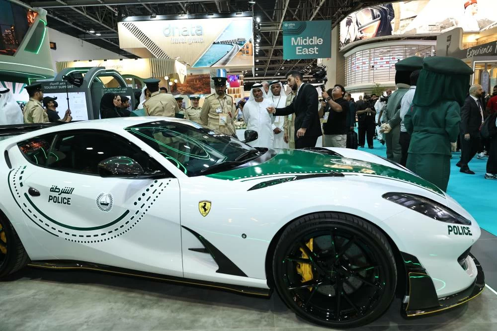 The new Ferrari will join Dubai Police’s luxury patrol fleet across key tourist areas including Burj Khalifa, Sheikh Mohammed bin Rashid Boulevard and JBR.