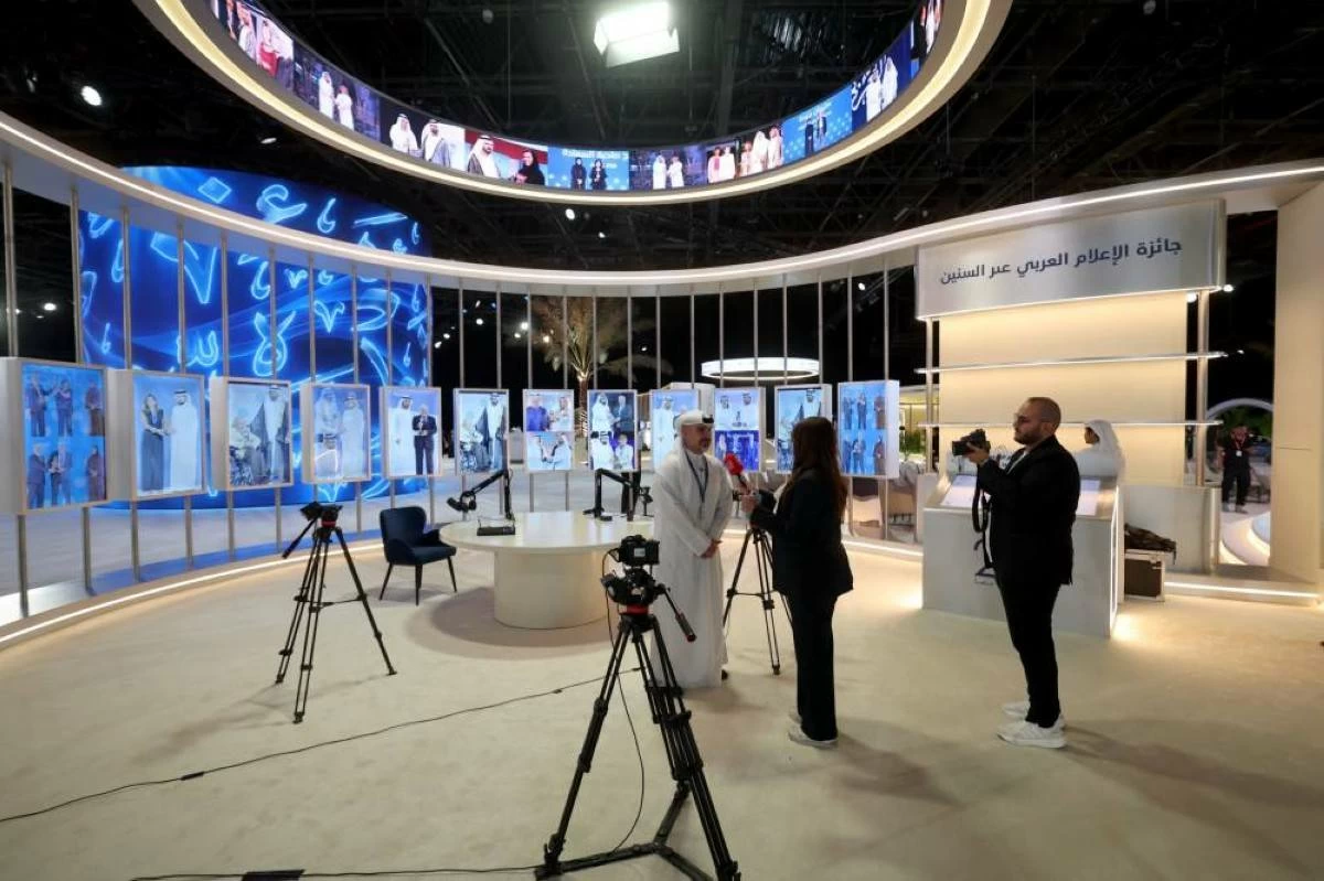 Media persons in action at the venue before the formal opening of the event on Tuesday. (Photo: Salem Khamis)
