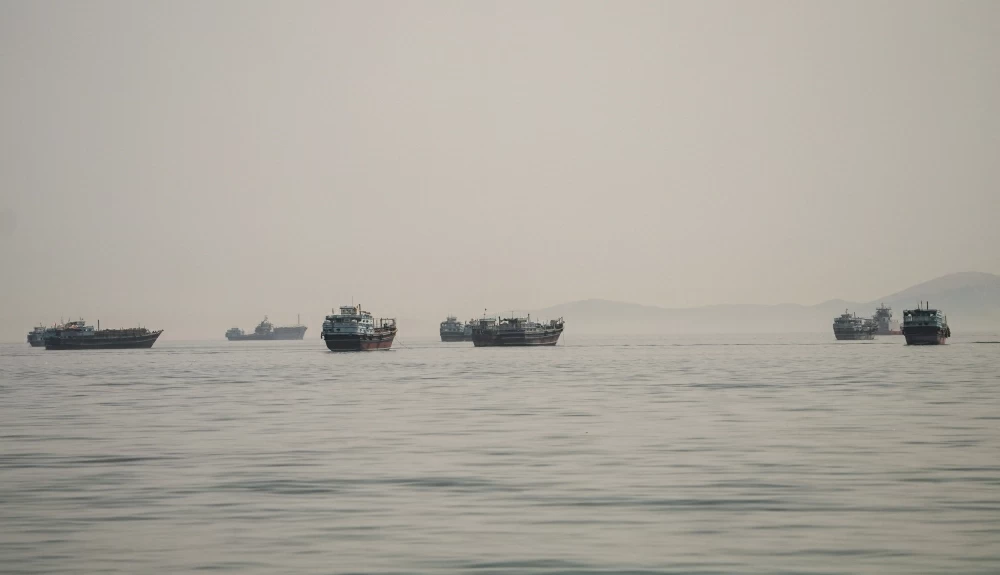 File photo: Vessels are anchored in the Strait of Hormuz, as seen from Musandam, Oman. REUTERS