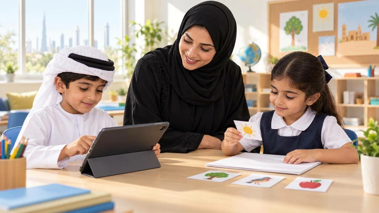 The assessment represents a starting point for monitoring the development of students’ skills in the Arabic language. Picture for illustrative purposes. Picture credit: AI-generated image
