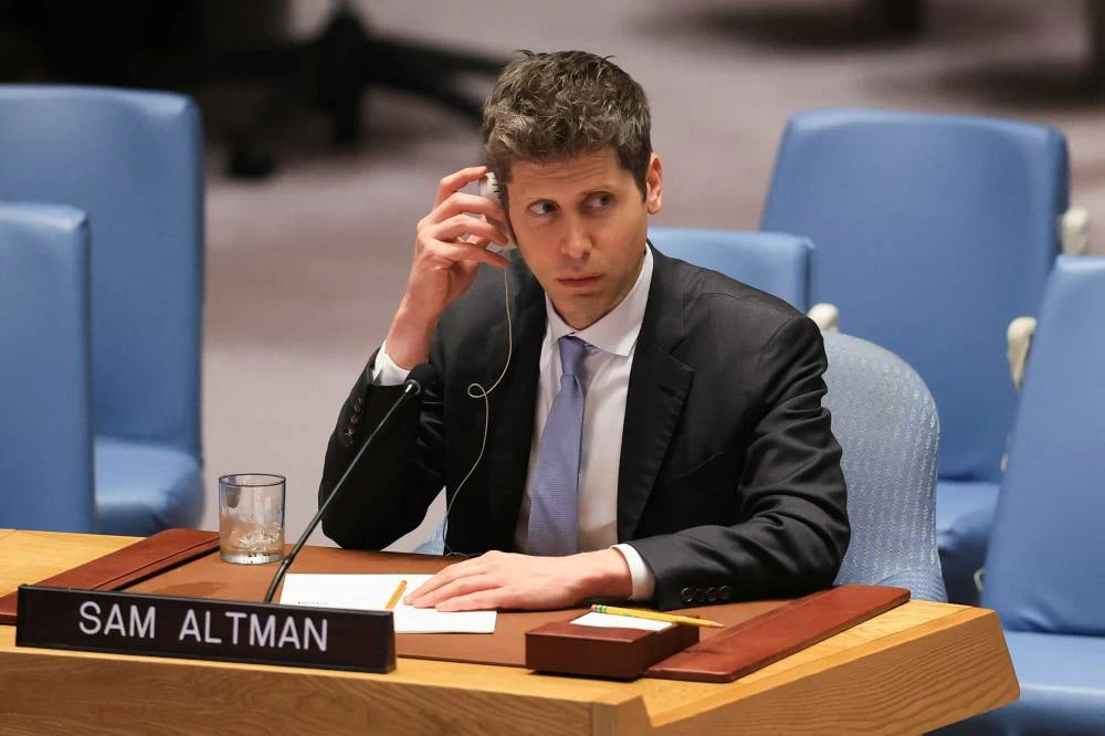 OpenAI CEO Sam Altman listens to a speaker at the United Nations Security Council during a session on Artificial Intelligence during the 81st United Nations General Assembly, at UN Headquarters in New York City, US, September 23, 2026. (Reuters)