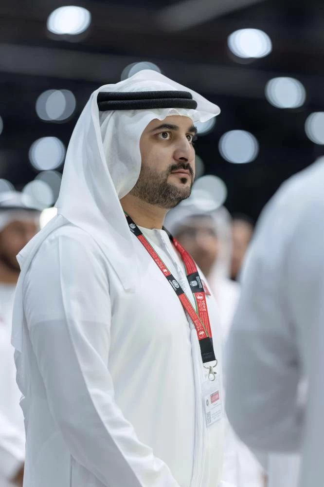 His Highness also visited the pavilions of the Ministries of Interior, Justice and Cabinet Affairs. Picture credit: WAM