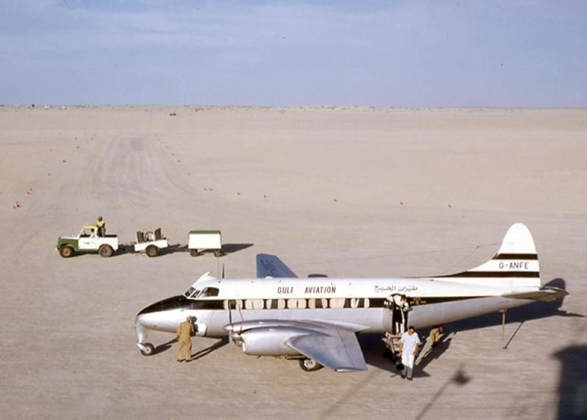 Air traffic in the emirate comprised mostly seaplanes, before scheduled air services developed. File photograph