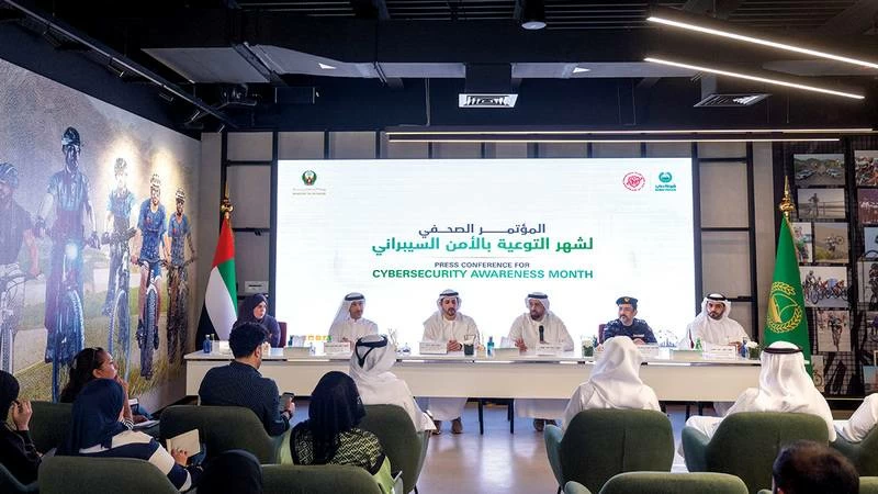 During the press conference to launch Cyber Security Awareness Month, which runs throughout October, the authorities emphasised that digital threats are no longer limited to stealing data and accounts. Picture credit: Yamani Al-Afari