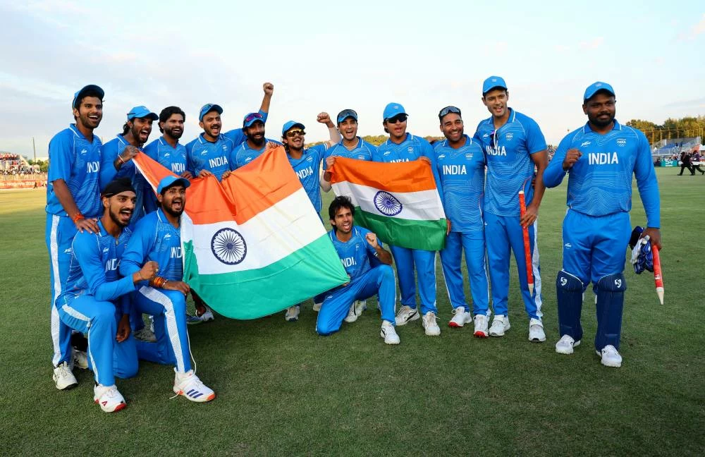 Indian players celebrate after the match as they win the gold medal at Nagoya Asian Games beating Pakistan. (Reuters)