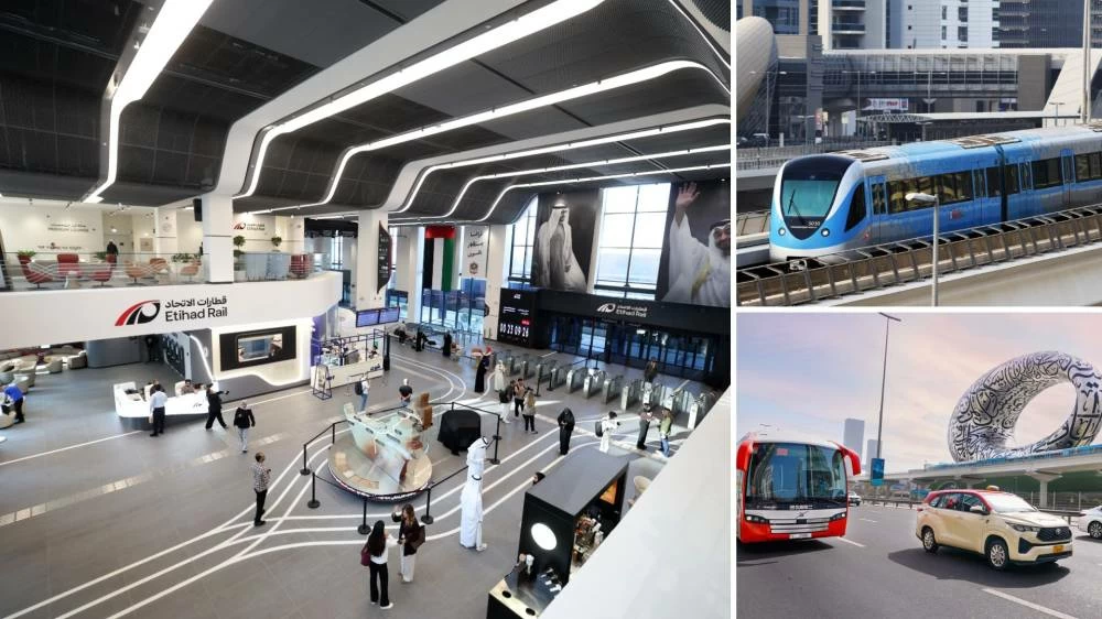 Dubai's Al Yalayis station (left) offers easy connectivity to public transport options in Dubai, from the Metro to the bus.
Photo credit: Salem Khamis; Government of Dubai Media Office