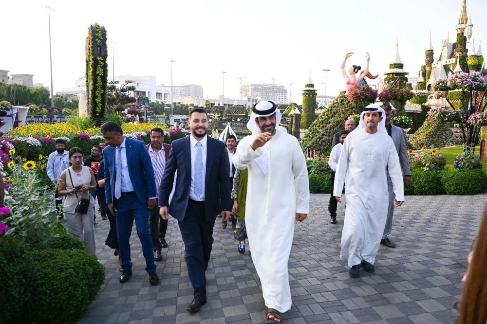 Sheikh Theyab bin Tahnoon bin Mohammad Al Nahyan, Chairman of Miracle Garden Group, inaugurated the new season today (October 8), as residents of all ages thronged the popular family destination. Pictures: Najeeb Mohammed