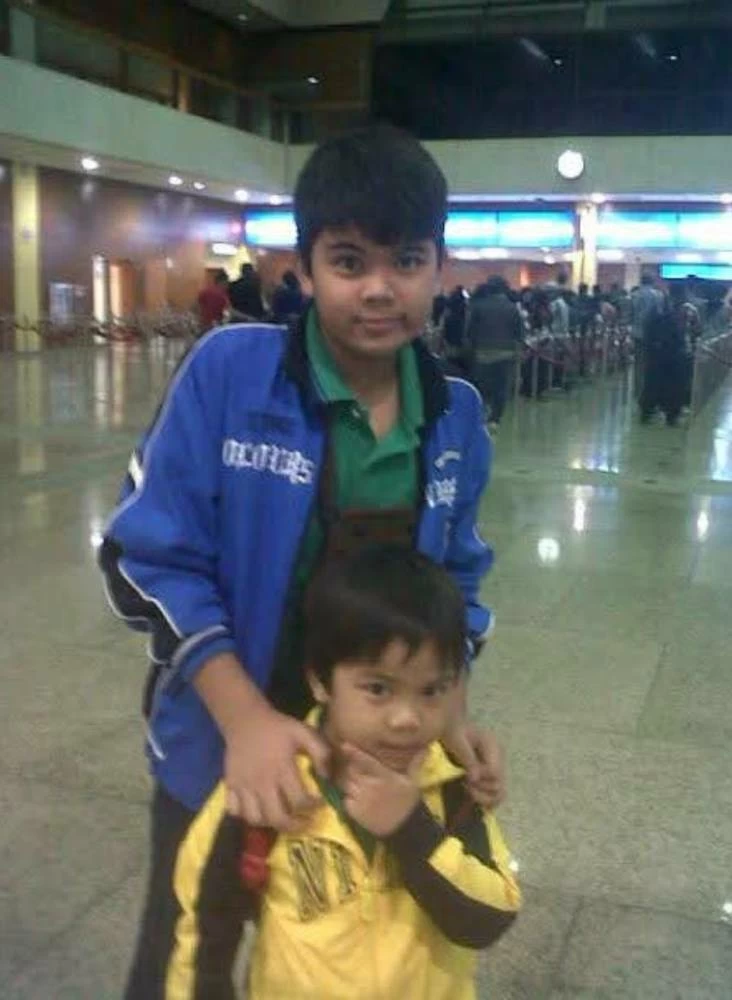 A picture from 2012, from Terminal 1, as his sons finally landed in Dubai.