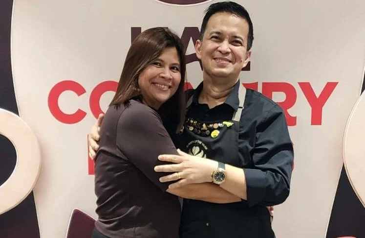 Villarico with his wife, Cecil.