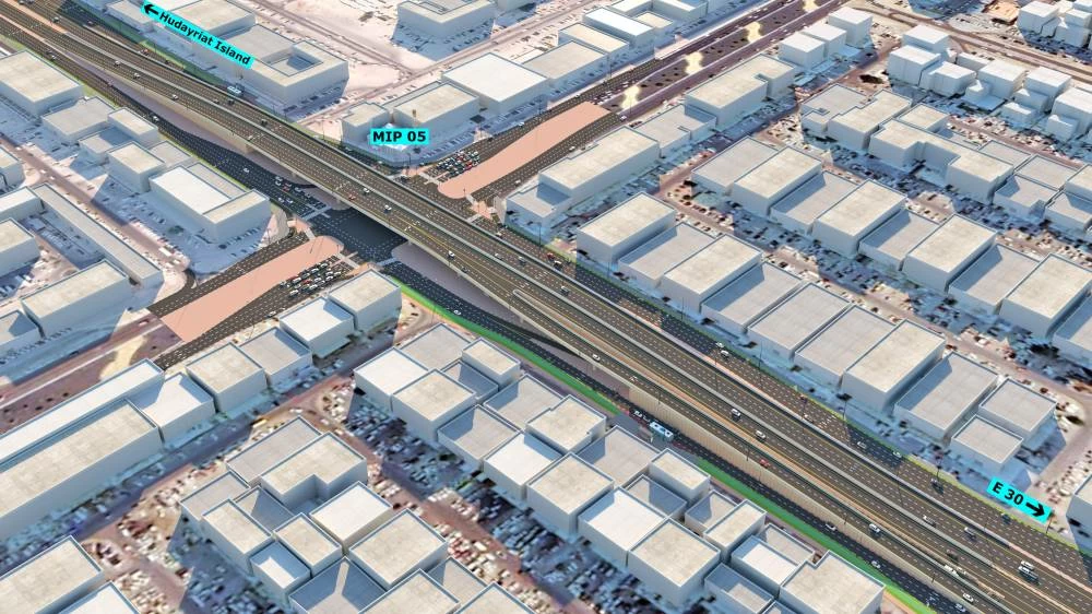 The project spans approximately 13 kilometres along the E30 road and Street 8 in Musaffah and aims to ease congestion, improve road safety and reduce overall travel times.