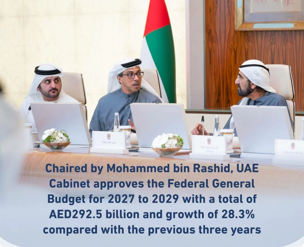 UAE approves AED292.5 billion federal budget for 2027-2029