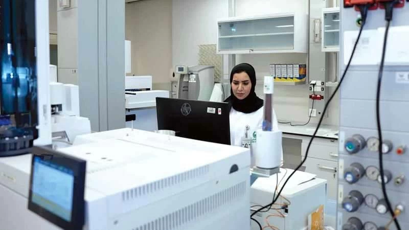Dr. Ibtisam Al-Abdouli, Director of the Drug Observatory Centre at the General Department of Forensic Science and Criminology of Dubai Police, at work. Picture credit: Supplied
