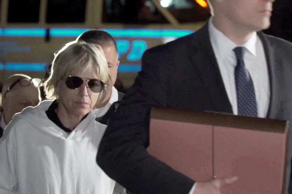 Actor Selma Blair leaves Queens Criminal Court following her arraignment after she was arrested after flight attendants reported a "physically abusive passenger" on a Delta Air Lines flight from Los Angeles to New York, in New York, US, October 12, 2026, in this still image taken from video. (Reuters)