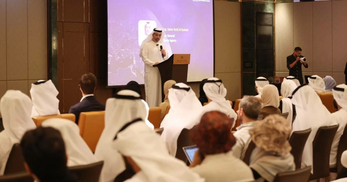 Salem Al Qubaisi speaking during the workshop. Picture: Xavier Wilson