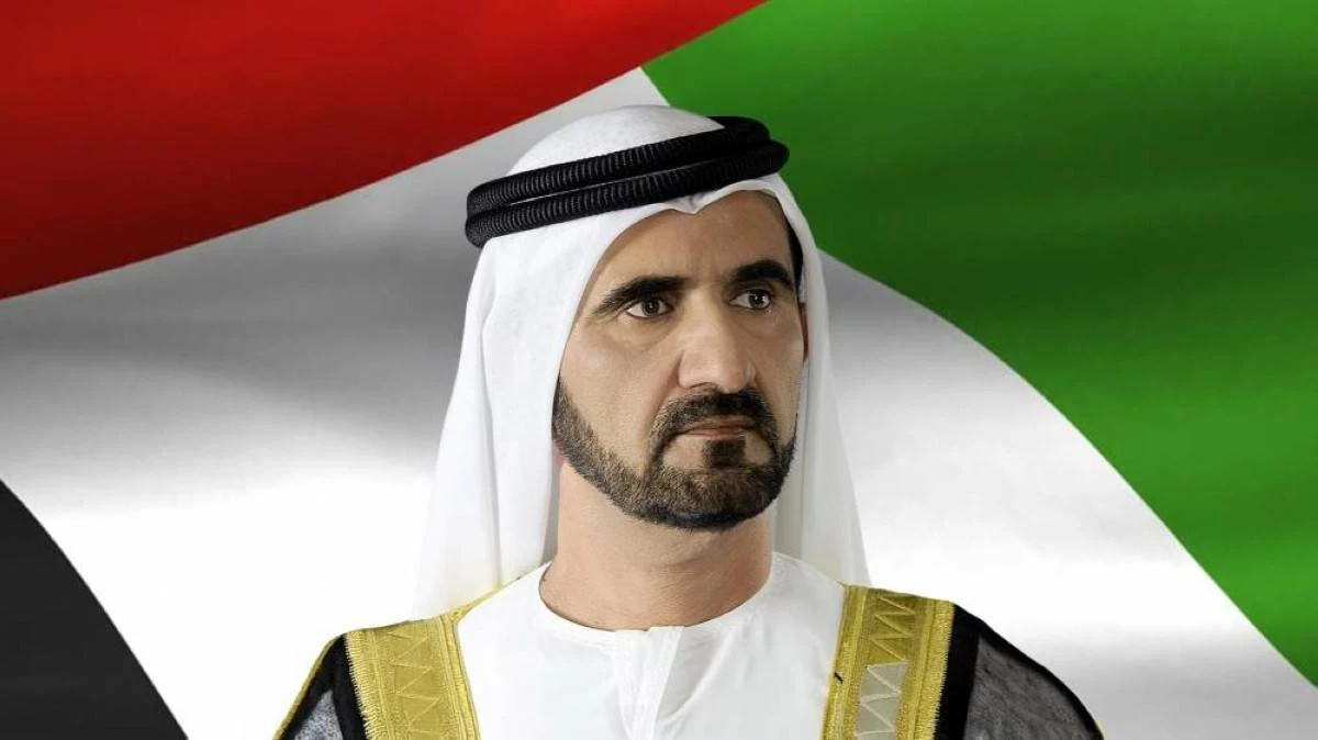 Mohammed bin Rashid meets with Mansour bin Zayed at Al Marmoom in Dubai