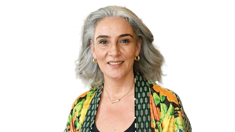 Artist Dalia Rafeh said: "My piece consists of a single letter, the Arabic letter 'Sheen,' extending seven metres and drawn with light." Picture credit: Supplied
