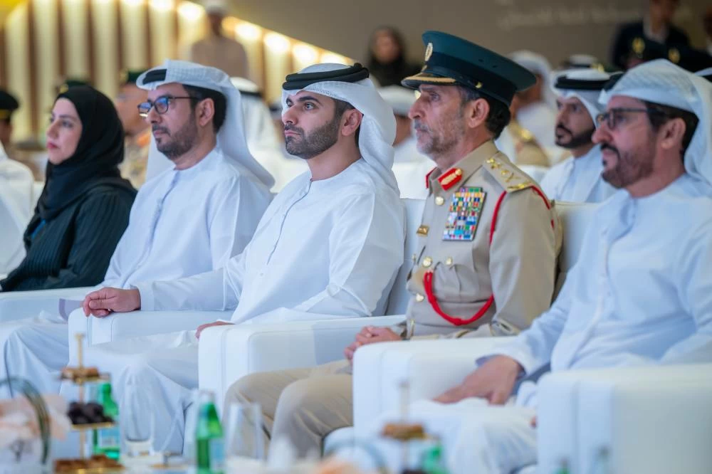 Mansoor bin Mohammed attends Al Ameen Forum 2026 highlighting family’s role in community security