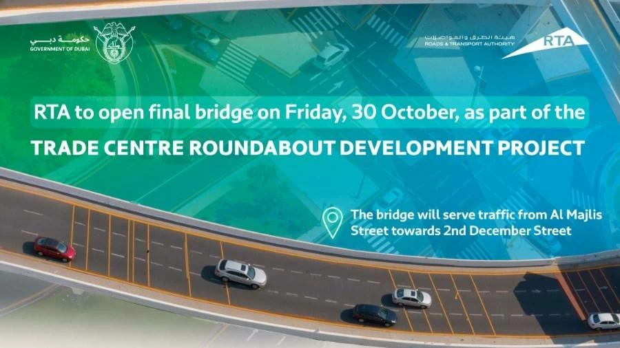 Dubai RTA to open final Trade Centre Roundabout bridge