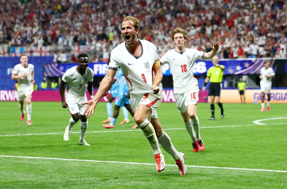 England's Harry Kane celebrates scoring their second goal in the England v DR Congo match during the FIFA World Cup 2026. Picture credit: Reuters