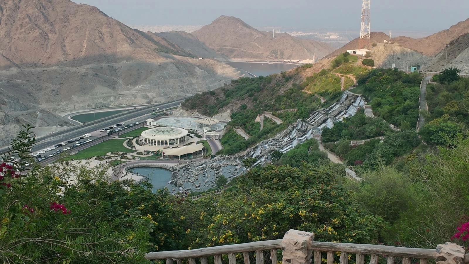 The Hanging Gardens in Kalba, overlooking the city and surrounding landscape. Picture: Mudawi bin Hanifa.
